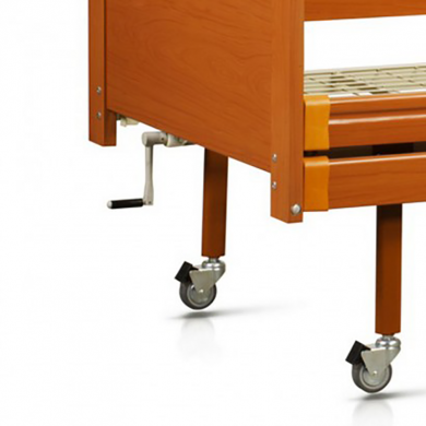 Кровать для лежачих больных, деревянная функциональная двухсекционная