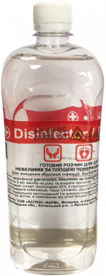 Антисептик для рук и кожи Desinfector 1000 мл (квадратная бутылка)