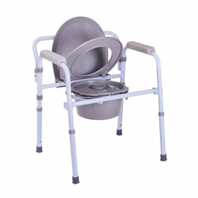 Складаний металевий стілець туалет зі знімними ніжками