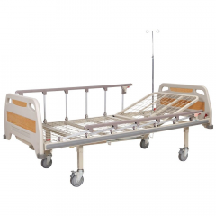 Механическая медицинская кровать для лежачих больных на колесах 2 секционная OSD-93C