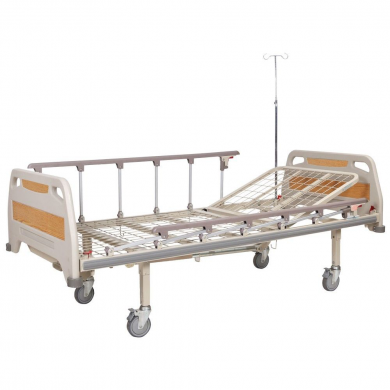 Механічне медичне ліжко для лежачих хворих на колесах 2 секційне OSD-93C
