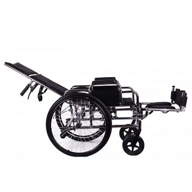 Многофункциональная инвалидная коляска «Recliner» хром