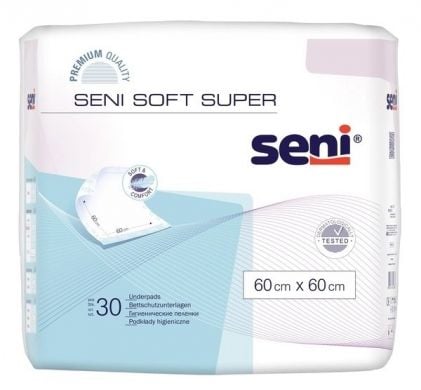 Пеленки для взрослых гигиенические Seni Soft Super (60х60 см, 30 шт)