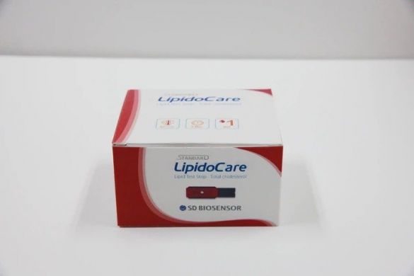 Тест полоски для определения холестерина LipidoCare 25 шт (Тернополь)
