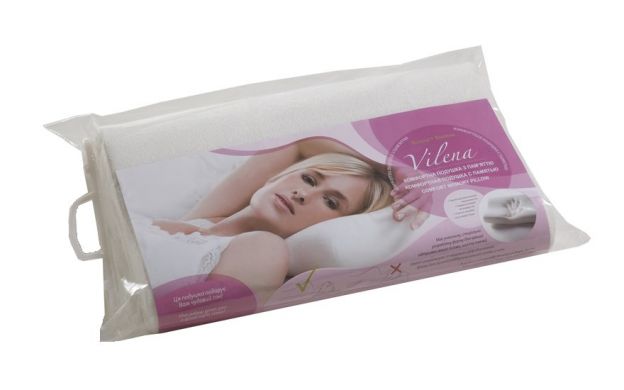 Ортопедическая подушка для сна Vilena Комфортная, с эффектом памяти CMP004