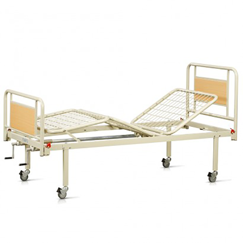Кровать для лежачих больных, функциональная трехсекционная с колесами