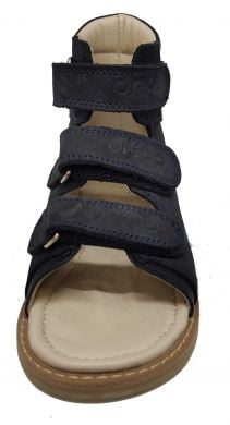 Ортопедические сандалии для мальчиков без супинатора Ortop 009blime (нубук)