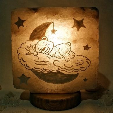 Соляная лампа Мишка на Облаке 3,4 - 4,5 кг