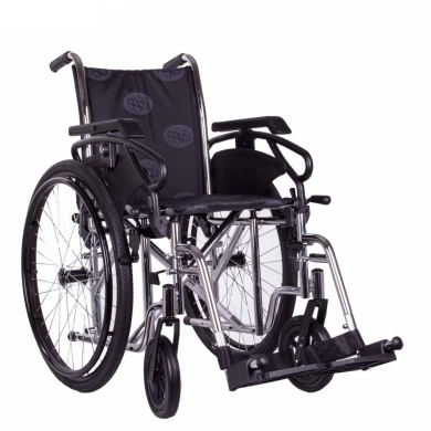 Инвалидная коляска OSD Millenium III хром с санитарным оснащением, ширина сиденья 45 см