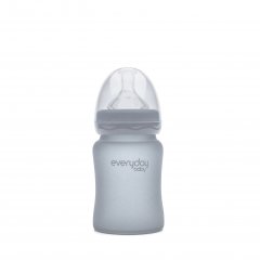 Стеклянная детская бутылочка с силиконовой защитой Everyday Baby