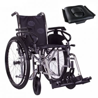 Инвалидная коляска OSD Millenium III хром с санитарным оснащением, ширина сиденья 50 см