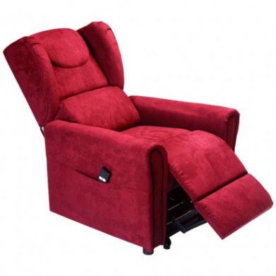 Кресло реклайнер с двумя моторами, OSD-BERGERE JP04-1LD, BERGERE (красное)