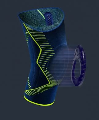 Бандаж на колено с силиконовым пателлярным кольцом Genumedi E+motion