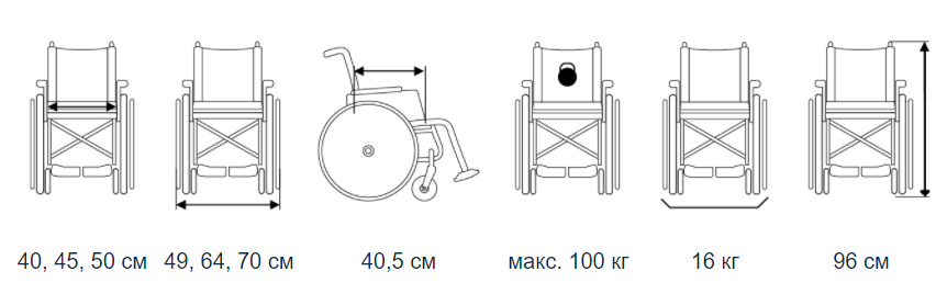 Інвалідна коляска низкоактивна VCWK9AC