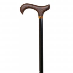 Регулируемая трость Garcia 365, черная с деревянной ручкой