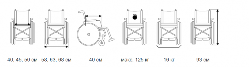 Інвалідна коляска низкоактивна VCWK9AL