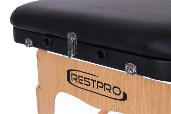 RESTPRO VIP 3 Складной массажный стол (Кушетка), цвет черный