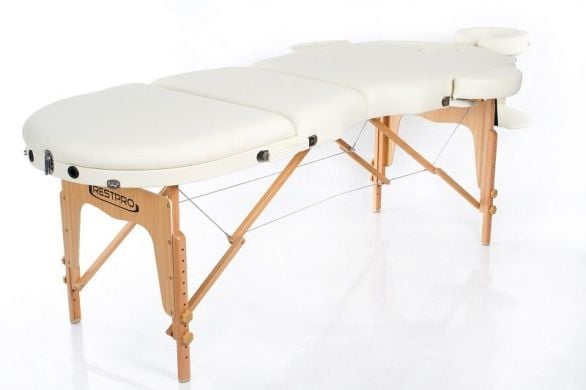 RESTPRO VIP OVAL 3 Переносний масажний стіл (Кушетка), колір беж