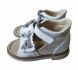 Купити Ортопедичні сандалі для дівчинки Ortop 500WS біло-срібні з доставкою додому в інтернет-магазині ортопедичних товарів і медтехніки Ортоп