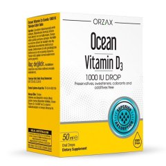 Жидкая форма Витамина D3 Orzax Ocean Vitamin D3 1000 IU капли 50 мл