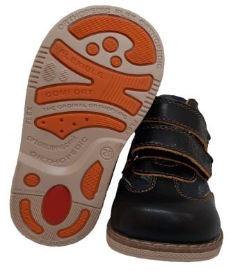 Ортопедичні черевики для хлопчиків Ortop 105 BlBrn
