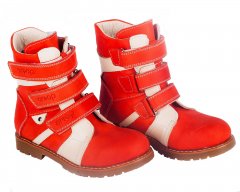 Ортопедичні черевики для дівчинки зимові Ortop 308RED