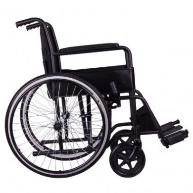 Стандартна інвалідна коляска «ECONOMY-1» з литими задніми колесами