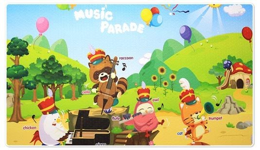 Музыкальный развивающий коврик Dwinguler Music Parade (2300х1400)