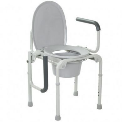 Сталевий стілець туалет з відкидними підлокітниками OSD-2108D