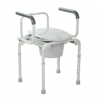 Сталевий стілець туалет з відкидними підлокітниками OSD-2108D
