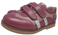 Ортопедичні туфлі для дівчинки з супінатором, Ortop 102 Pink (шкіра)