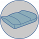 Купити Ортопедична подушка для спини Olvi J2308 з доставкою додому в інтернет-магазині ортопедичних товарів і медтехніки Ортоп