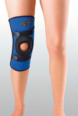 Бандаж для средней фиксации колена с 4-мя спиральными ребрами жесткости (К-1П)