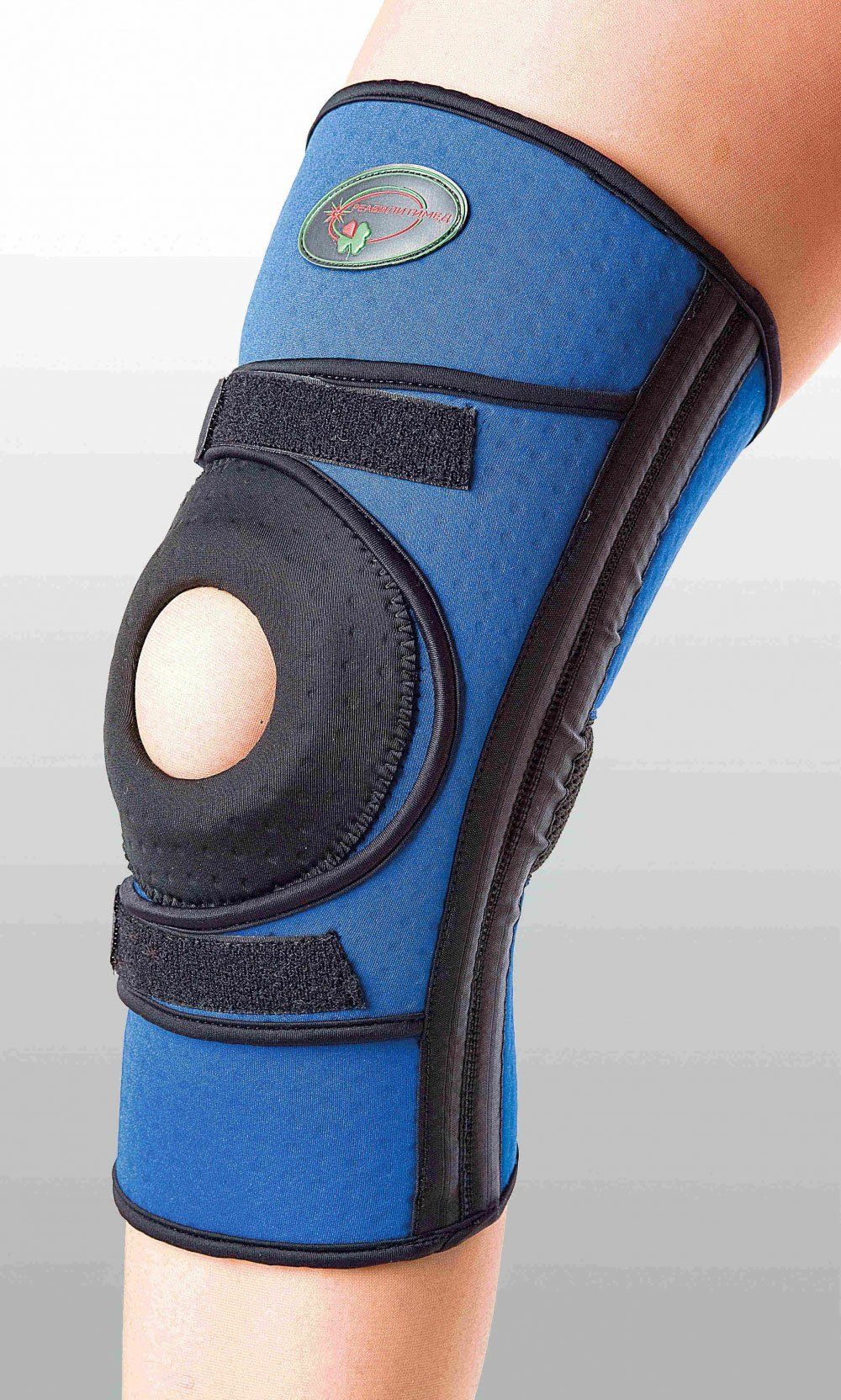 Бандаж для середньої фіксації коліна з 4-ма спіральними ребрами жорсткості (К-1П)