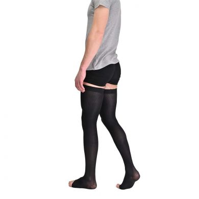 Компрессионные чулки для мужчин с открытым носком 2 класс компрессии 230 Den фото № 2 Компрессионные чулки для мужчин с открытым носком 2 класс компрессии 230 Den