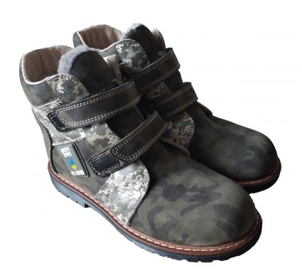 Ортопедические ботинки зимние FootCare FC-116 камуфляж мы с Украины