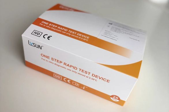 Тест для виявлення антигену Гепатиту А (HAV Ag) HAV-W31-AG Lysun (25 шт) (Райлів)