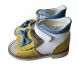 Купити Ортопедичні сандалі для дівчинки Ortop 500UKR жовто-блакитні з доставкою додому в інтернет-магазині ортопедичних товарів і медтехніки Ортоп