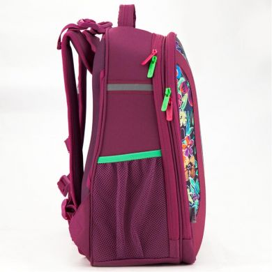 Школьный ортопедический рюкзак каркасный Flowery K18-703M-2