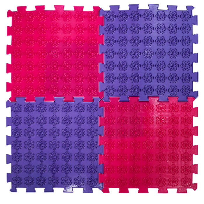 Массажный коврик акупунктурный Лотос, 4 элемента