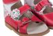Купити Ортопедичні сандалі для дівчинки, з супінатором Ortop 005-1 RedMix (шкіра) з доставкою додому в інтернет-магазині ортопедичних товарів і медтехніки Ортоп