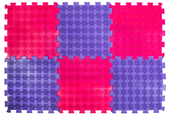Массажный коврик акупунктурный Лотос, 6 элементов