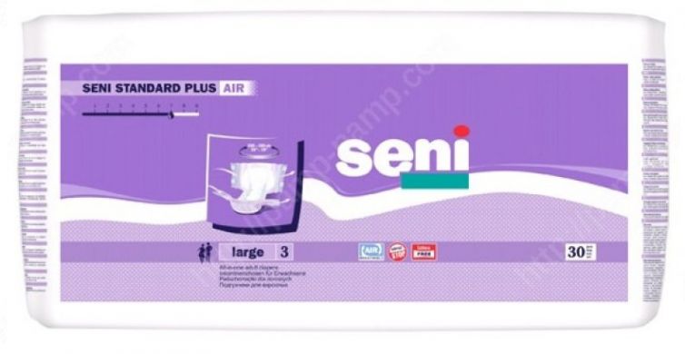Памперсы для взрослых Seni Standard Plus Air large (30 шт)