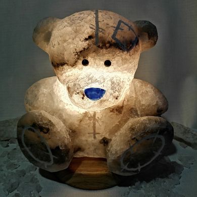 Соляная лампа Мишка Тедди 4,2 - 4,7 кг