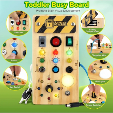 Бізіборд Монтессорі на батарейках Ортек 12728