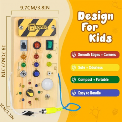Бізіборд Монтессорі на батарейках Ортек 12728