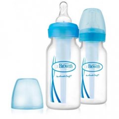 Детская бутылочка для кормления с узким горлышком, 120 мл, 2 шт.