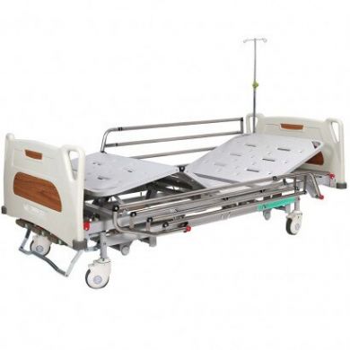 Ліжко для лежачих хворих механічне з регулюванням висоти на колесах, 4 секції