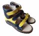 Купить Ортопедические сандалии с супинатором FootCare FC-113 желто-синие с доставкой на дом в интернет-магазине ортопедических товаров и медтехники Ортоп
