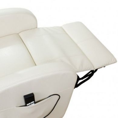 Кресло реклайнер с двумя моторами OSD CAROL белое